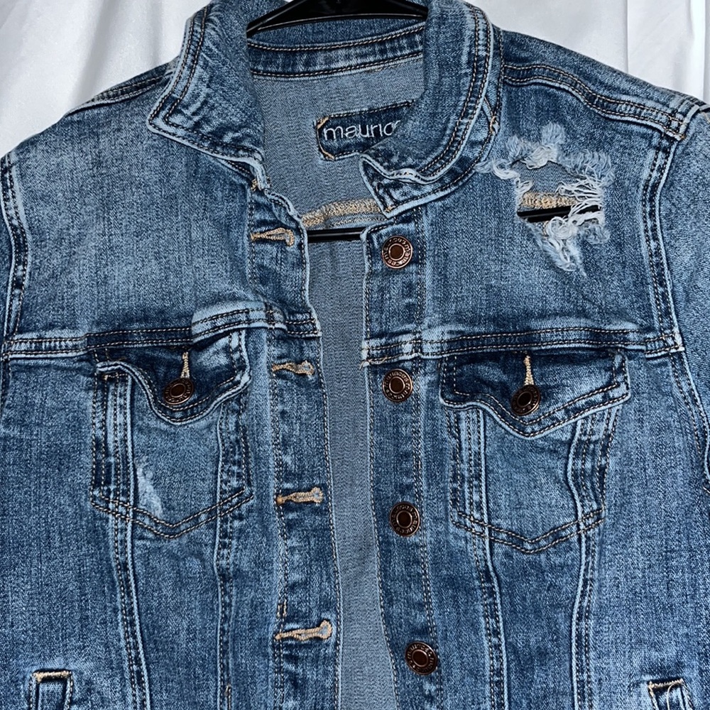Maurices Denim Crop Jacket